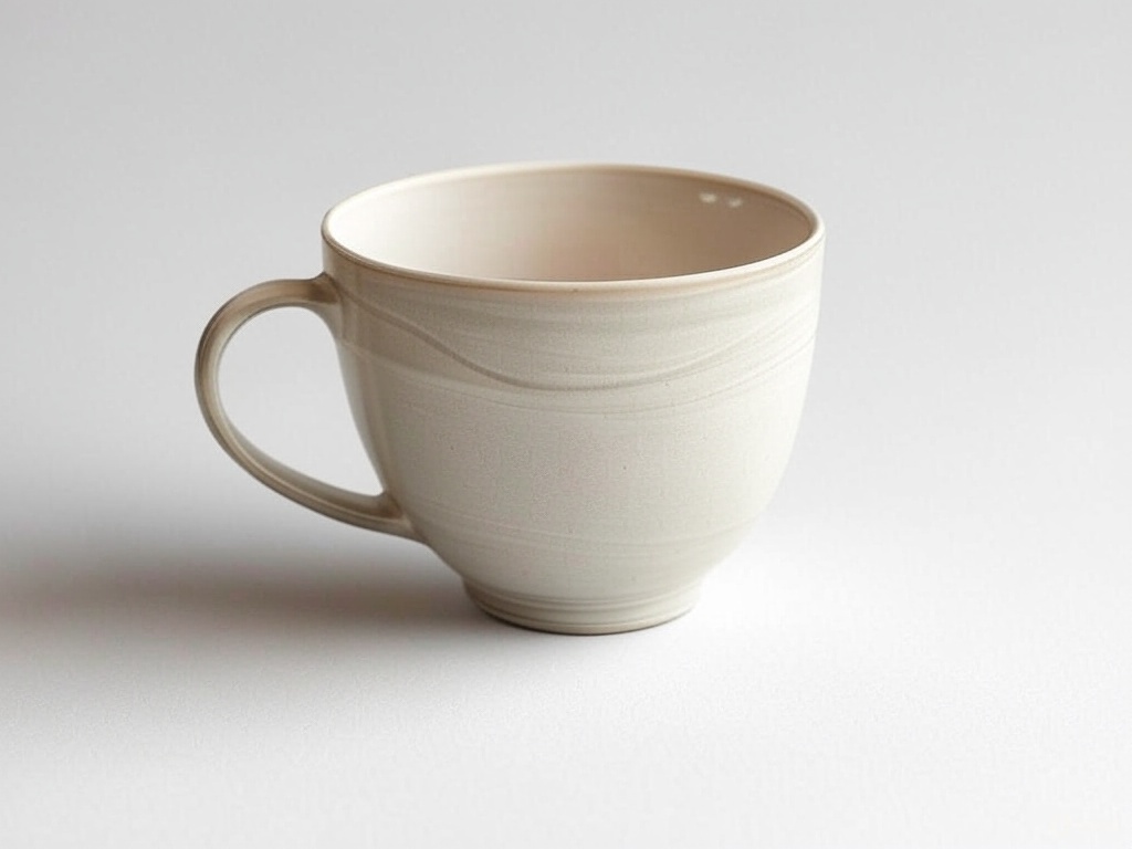 бежевая кофейная чашка
