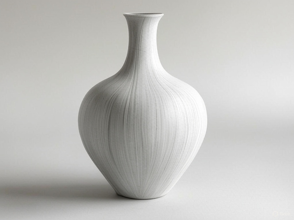 Белый лук ваза